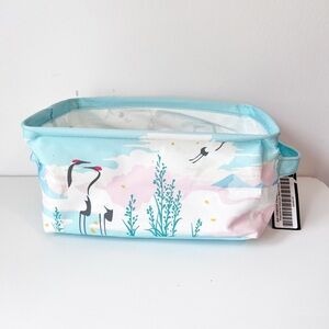 Fairyloot Six Crimson Cranes Basket Blue Pink‎ Elizabeth Lim Bookish Storage Bin